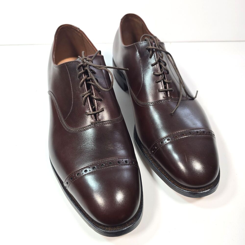 Allen Edmonds Fifth Avenue 5795 Brown Cap Toe Oxford Shoes Men's 8.5 D USA